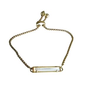 Kendra Scott Stan Bracelet Slate Cat's Eye Light Gold